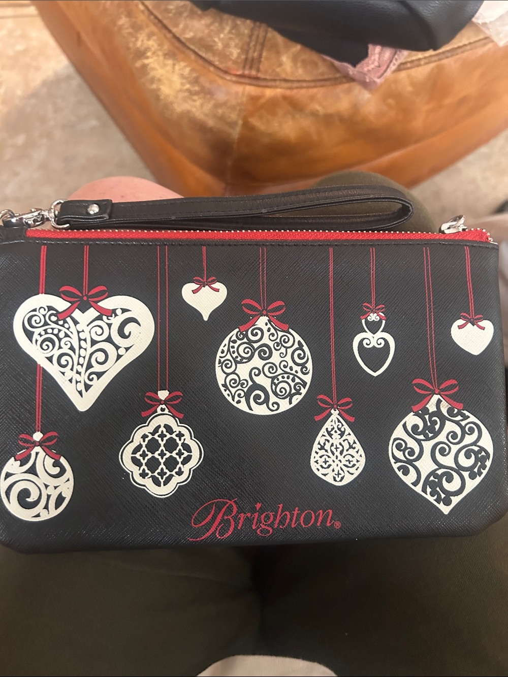 Brighton Black & White Ornament Print Wristlet